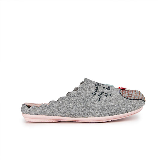 Slippers Cupcake Gris