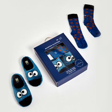 Pack Calcetín "Eres muy cookie" + Slippers Monstruo