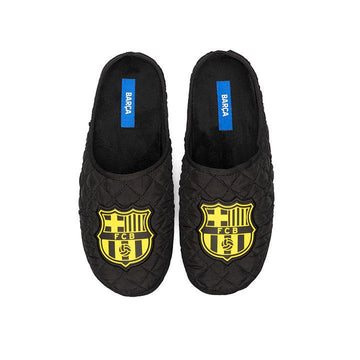 Slippers FC Barcelona Acolchadas Amatista Negro