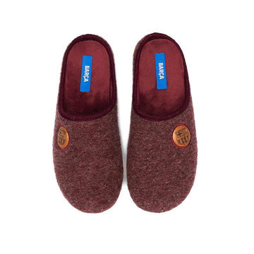 Slippers FC Barcelona Rojo Escudo Marrón