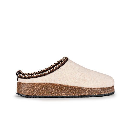 Slippers Casuals BIO Beig con Cenefa Decorativa