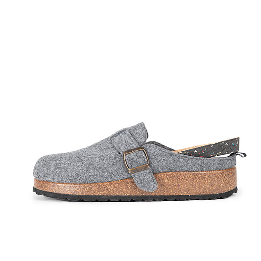 Slippers BIO Gris con Hebilla