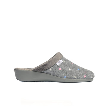 SLIPPERS CUÑA VULCANIZADO GRIS