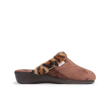 SLIPPERS CUÑA MARRON