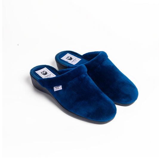 SLIPPERS CUÑA VULCANIZADO MARINO