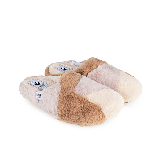 Slippers pelo suave - Camel