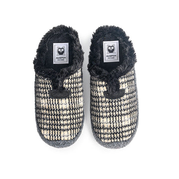 Slippers Cuadros Chanel Negro