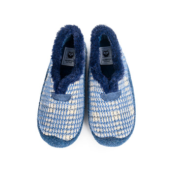 Slippers Camping Cuadros Chanel Azul