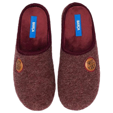 Slippers FC Barcelona Rojo Escudo Burdeos