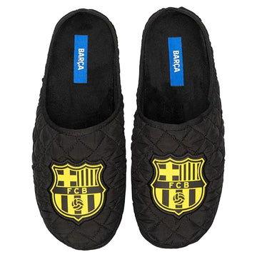 Slippers FC Barcelona Acolchadas Amatista Negro