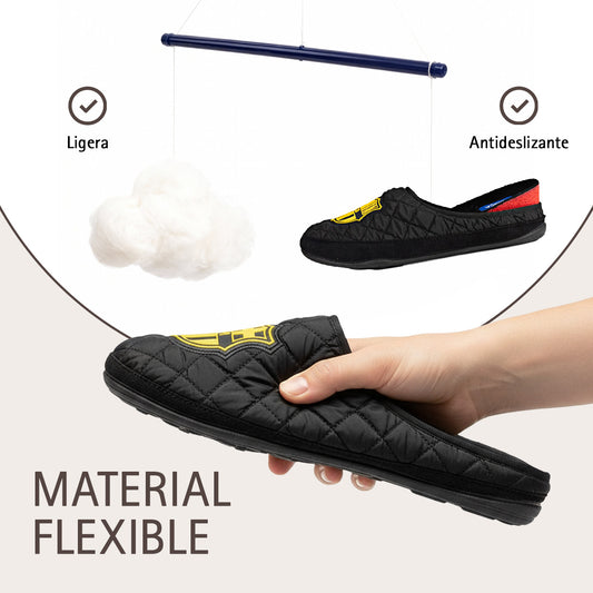 Slippers FC Barcelona Acolchadas Amatista Negro