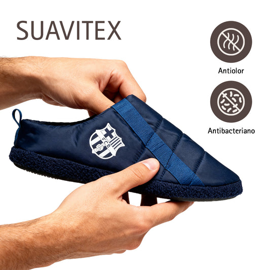 Zapatillas FC Barcelona acolchadas abiertas
