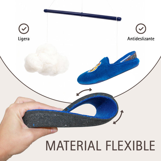 Zapatillas de casa Real Madrid Oficiales Temporada 2024-2025 en Suatex Azules