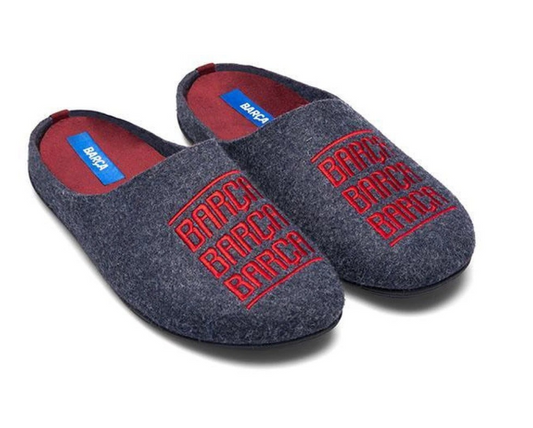 Slippers FC Barcelona Azul Barça Letras
