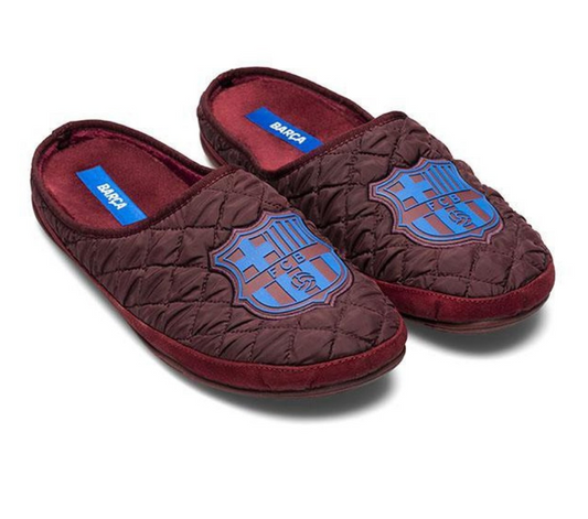 Slippers FC Barcelona Acolchadas Amatista Rojo
