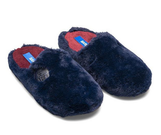 Zapatillas FC Barcelona Azul Suatex Pelo Largo