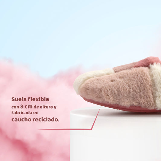 Slippers pelo suave - Rosa