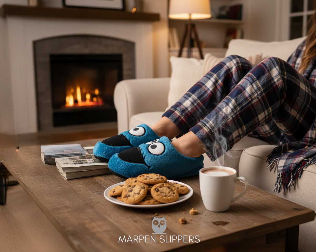 Slippers Monstruo Azul – en casa 2