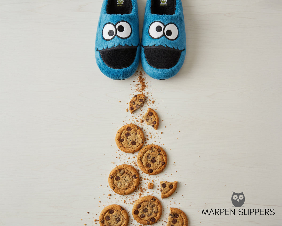 Slippers Monstruo Azul – en casa 3