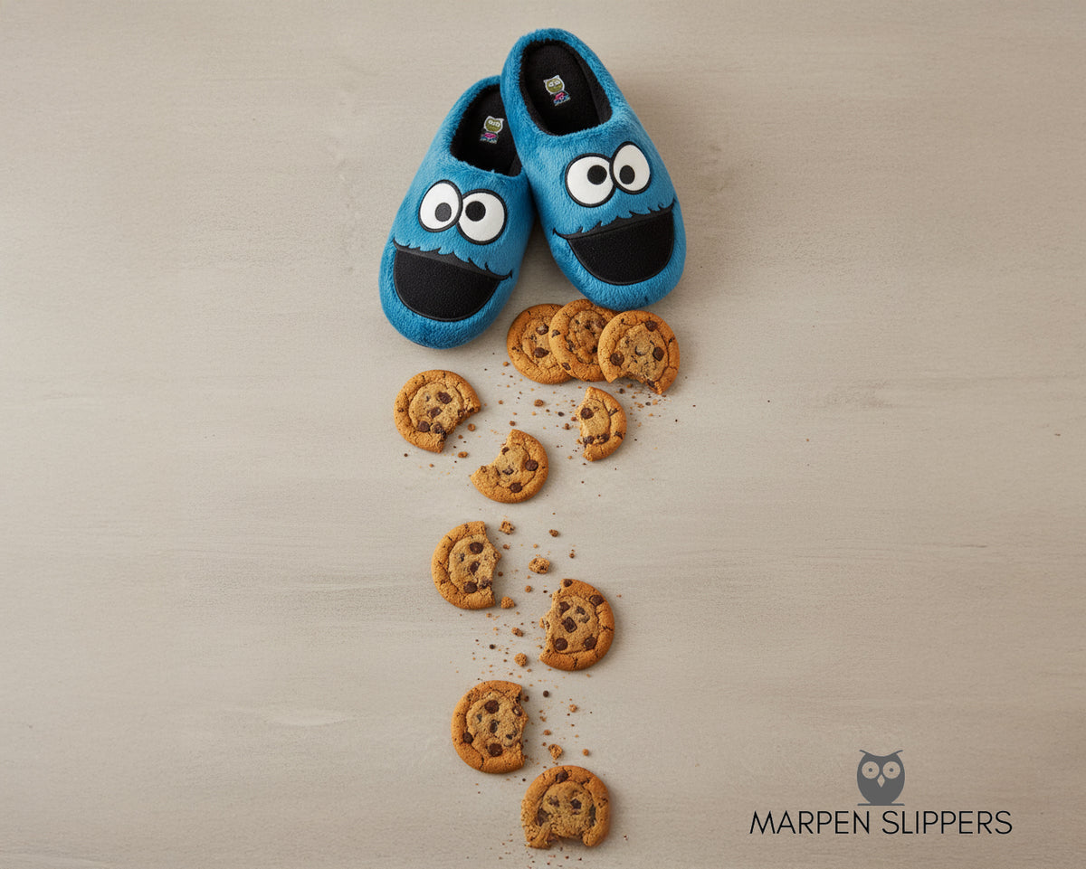 Slippers Monstruo Azul – en casa 4