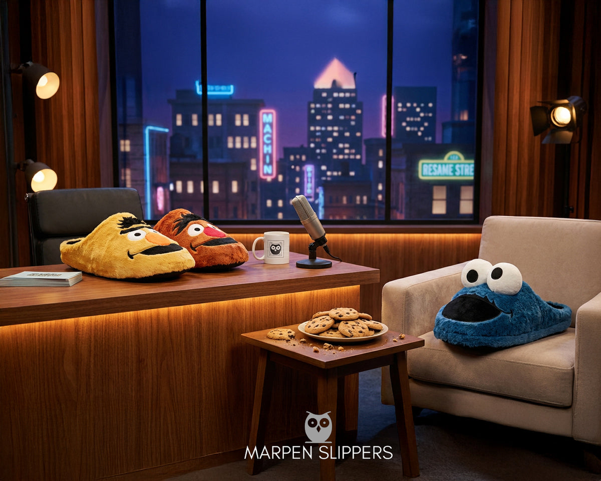 Slippers Monstruo Azul – en casa 5