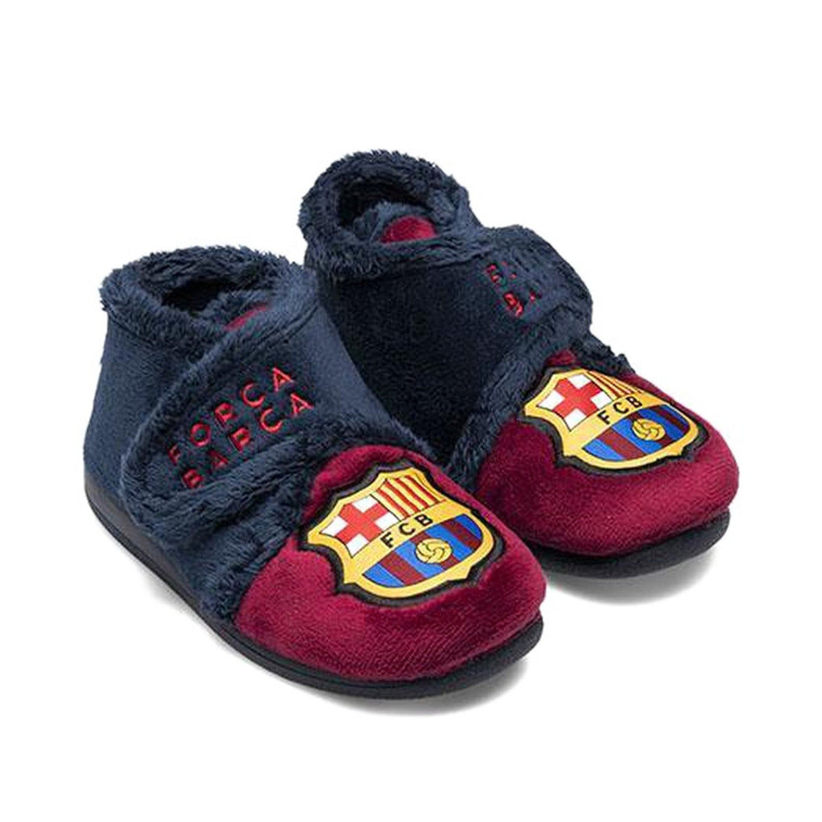 Barça Botitas Niño con Escudo – vista de tres cuartos