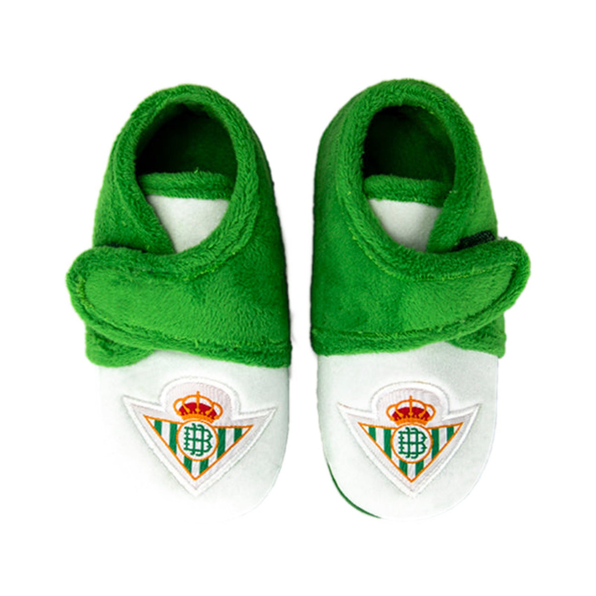 Real Betis Botitas Niño con Escudo – vista desde arriba