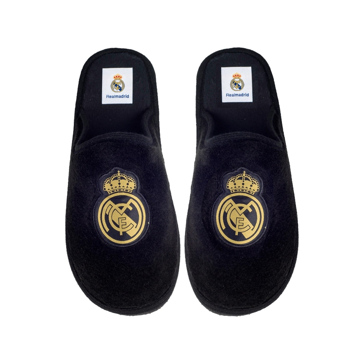Real Madrid Suatex Negro (Suela Ligera) – vista desde arriba