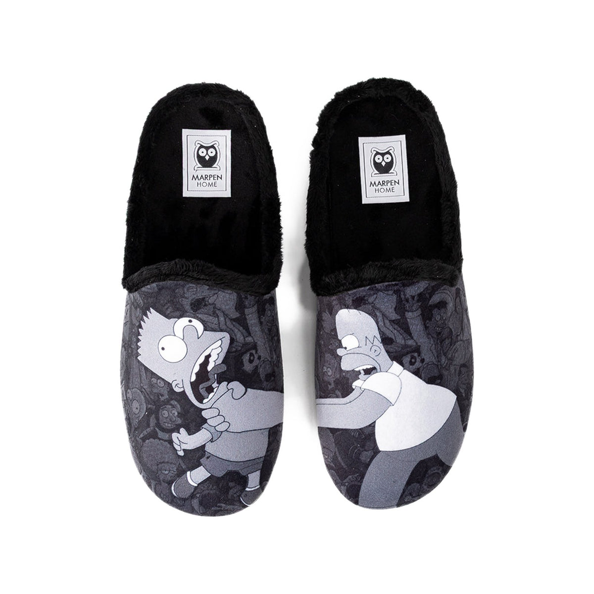 Slippers de Personajes Amarillos – vista desde arriba