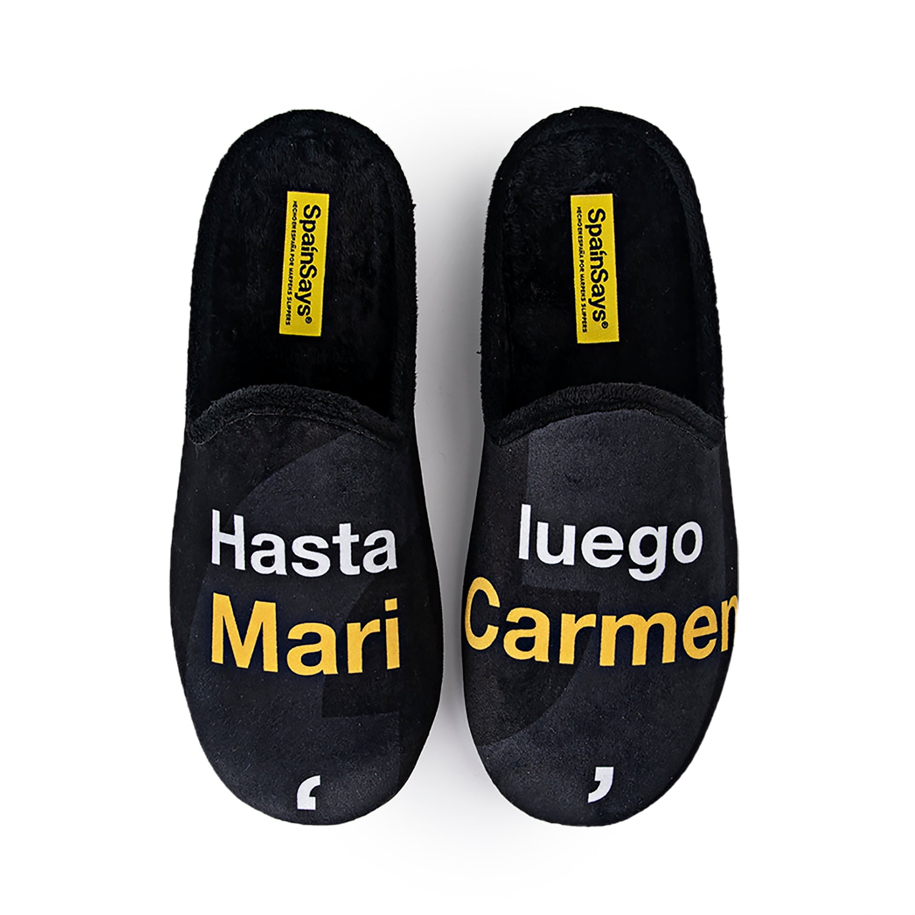 Slippers "Hasta luego Mari Carmen".