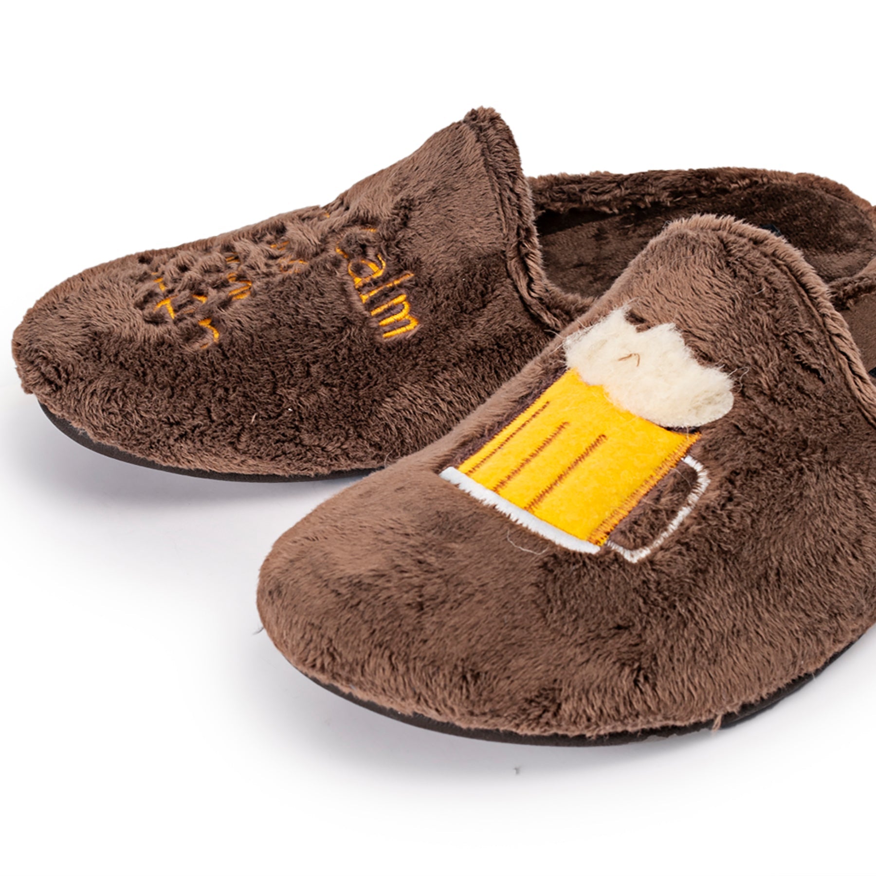 Slippers "Keep Calm and Drink Beer" Marrón - PACK