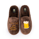 Slippers "Keep Calm and Drink Beer" Marrón