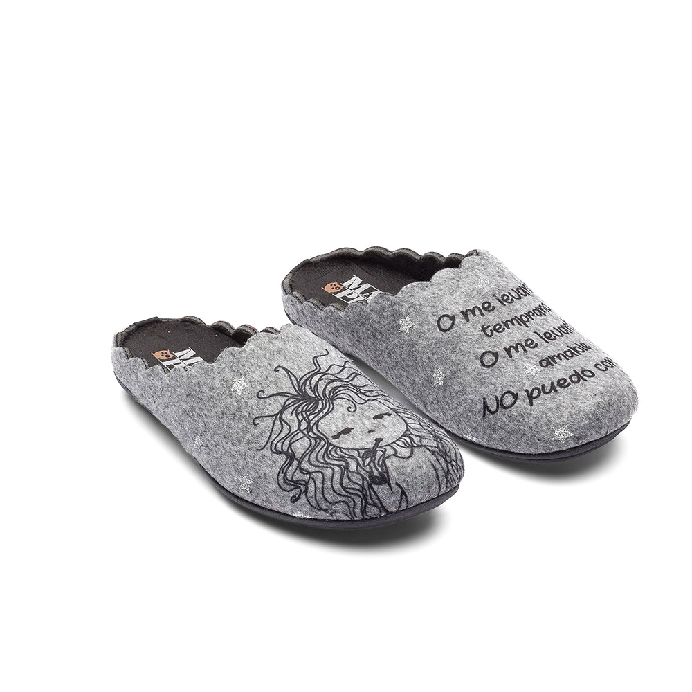 Slippers Wake Up Gris - PACK