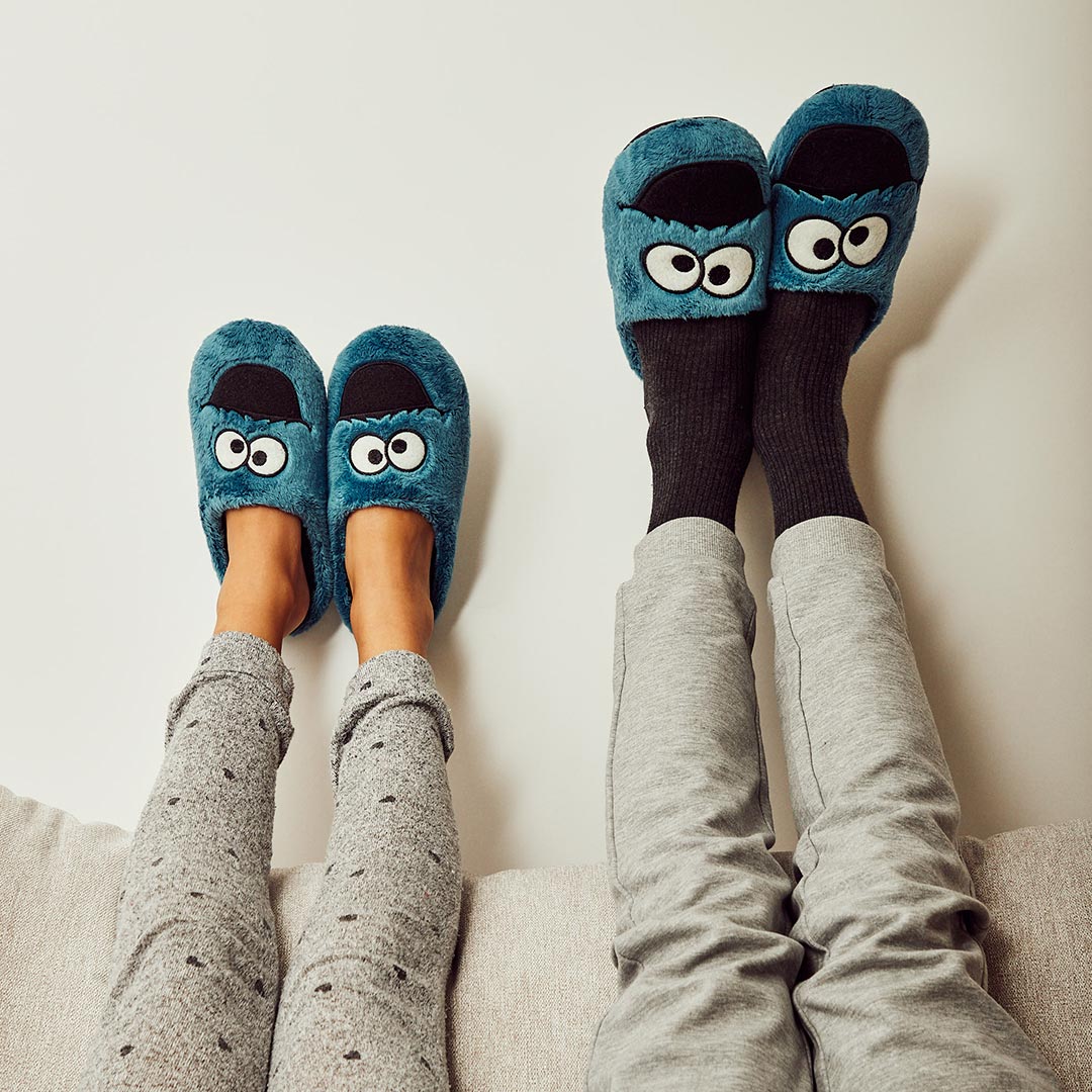 Slippers Monstruo Azul – puestas